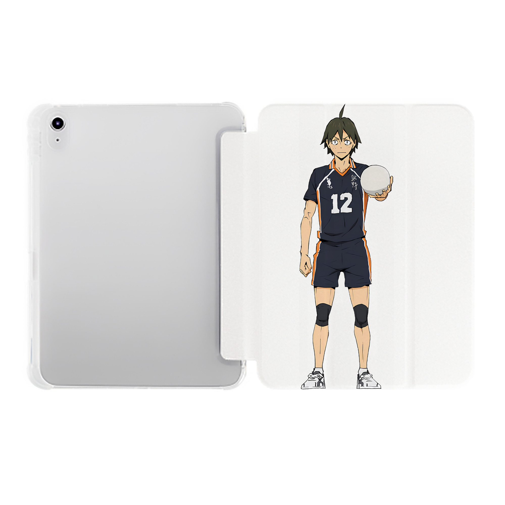 （画像用） ハイキュー!! Haikyu!! IPad ケース ペン収納付き 三つ折りスタンド PUレザー×シリコン 対応機種9.5/10.5/10.9インチ